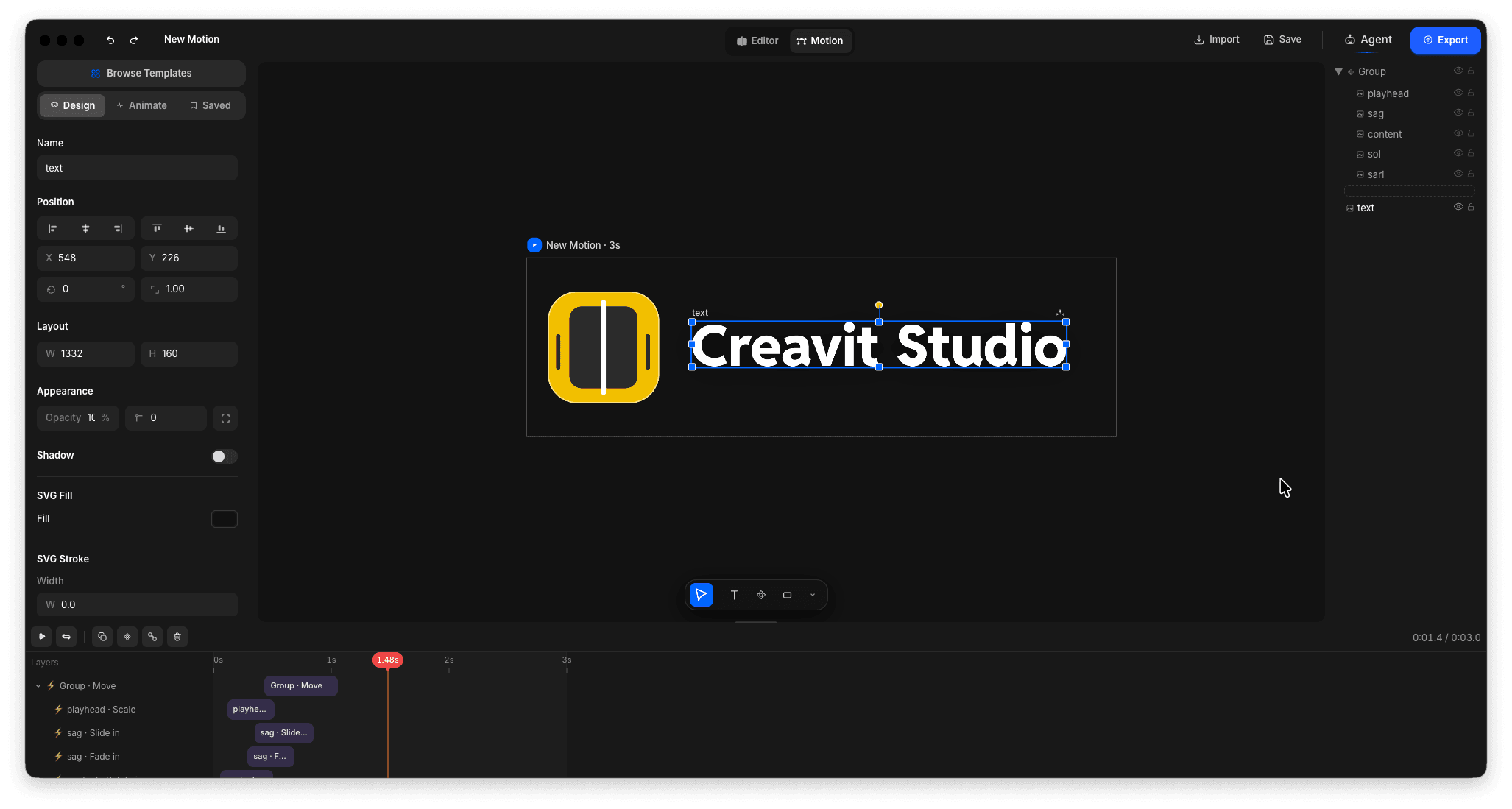 Creavit Studio Motion Studio
